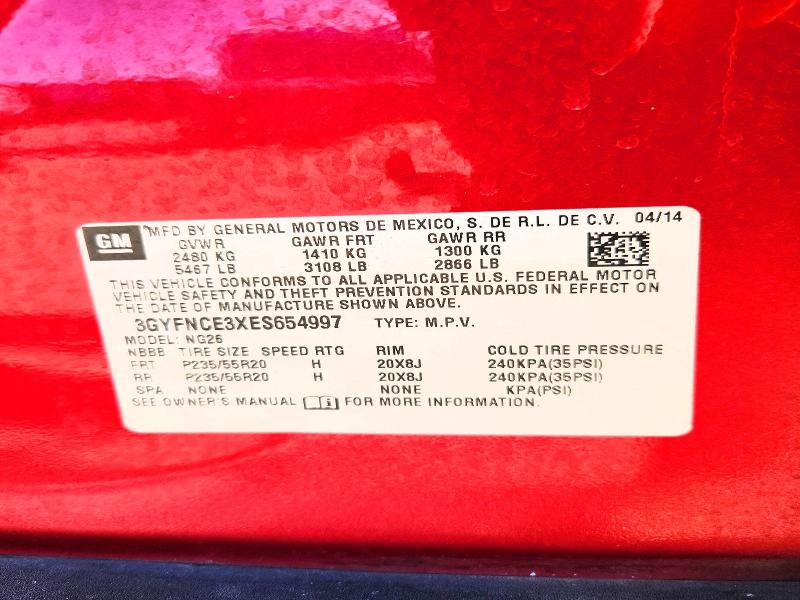 Продаж на аукціоні авто 2014 Cadillac Srx Perfor, vin: 3GYFNCE3XES654997, номер лоту: 73433325