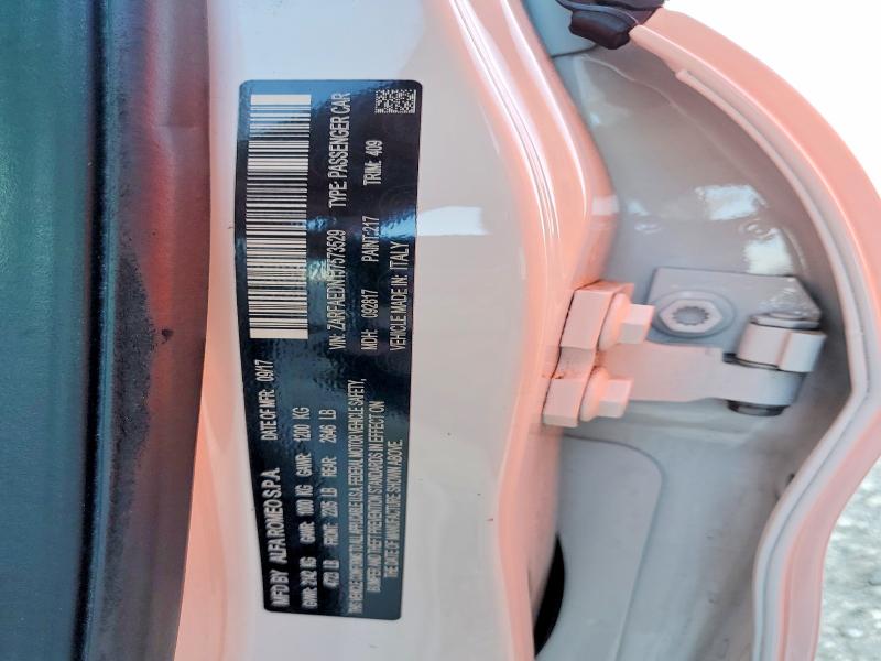 Продаж на аукціоні авто 2018 Alfa Romeo Giulia Q4, vin: ZARFAEDN1J7573529, номер лоту: 76475085