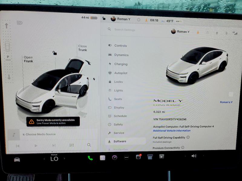 2026 Tesla Model Y მანქანა იყიდება აუქციონზე, vin: 7SAYGDED1TF428296, აუქციონის ნომერი: 99025515