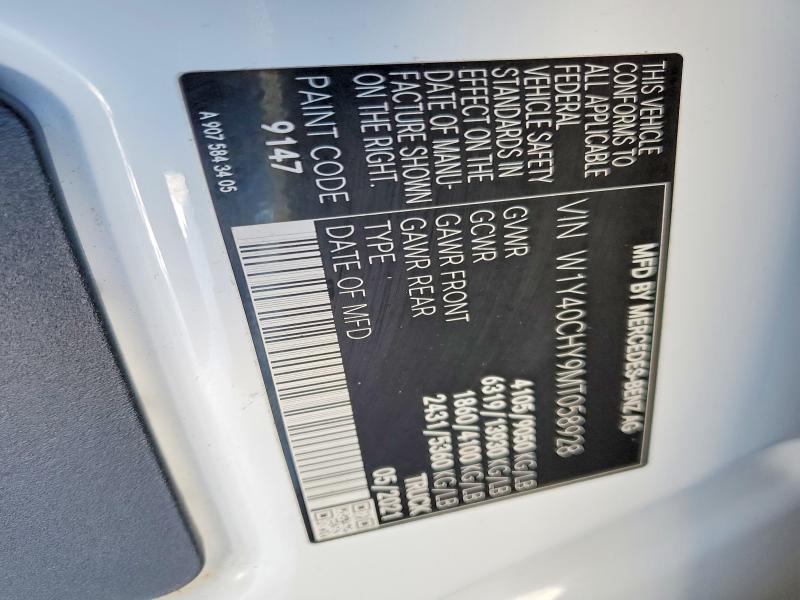 Продажа на аукционе авто 2021 Mercedes-benz Sprinter, vin: W1Y40CHY9MT058928, номер лота: 75060505