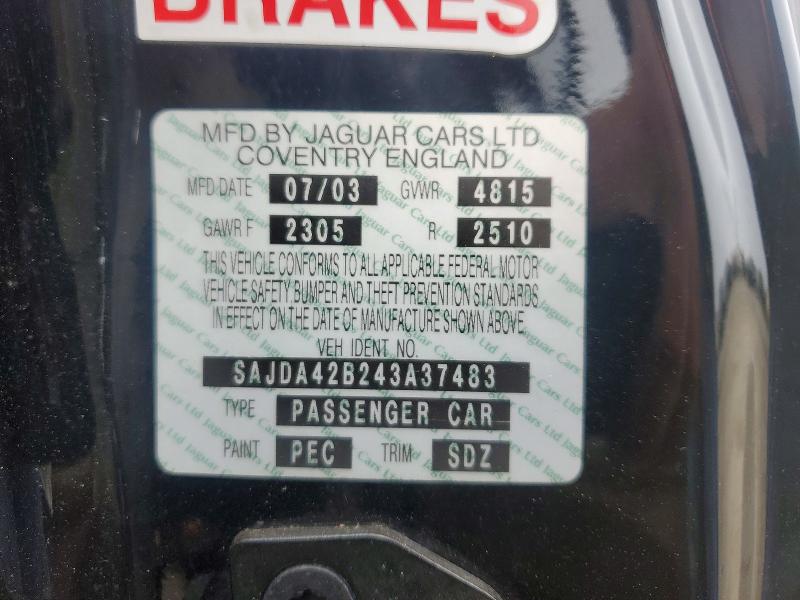 Продажа на аукционе авто 2004 Jaguar Xkr, vin: SAJDA42B243A37483, номер лота: 97177155