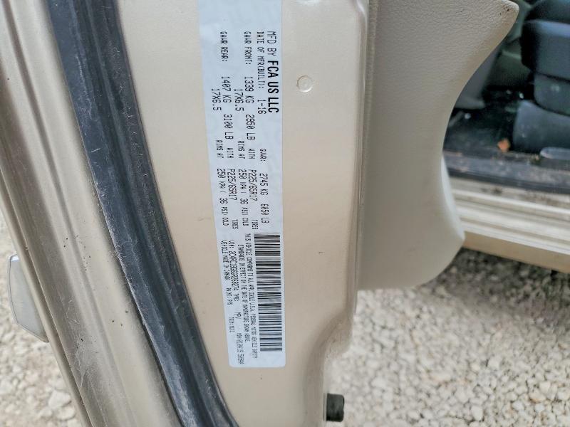 73472665 :رقم المزاد ، 2C4RC1BG6GR268274 vin ، 2016 Chrysler Town & Cou مزاد بيع