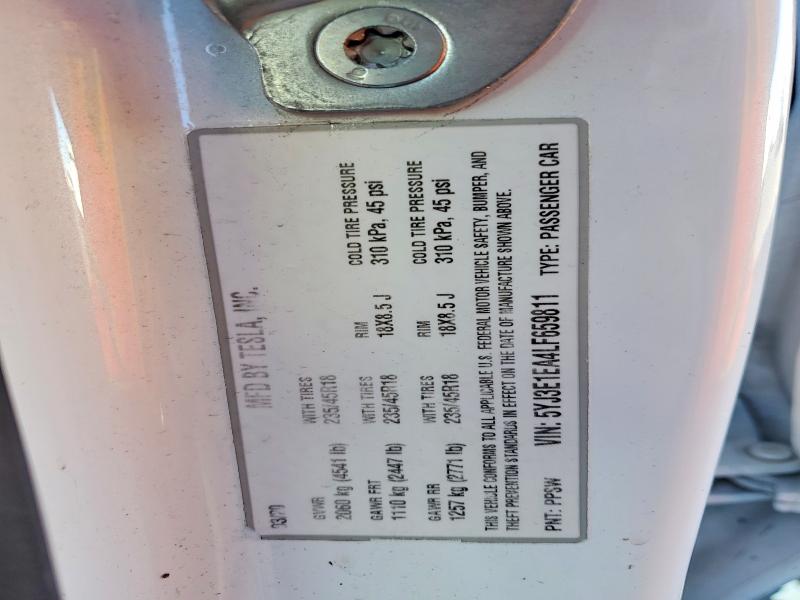 Продаж на аукціоні авто 2020 Tesla Model 3, vin: 5YJ3E1EA4LF659811, номер лоту: 99559945