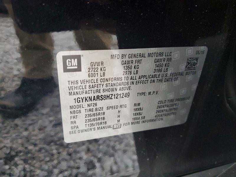Продажа на аукционе авто 2017 Cadillac Xt5, vin: 1GYKNARS8HZ121249, номер лота: 99822755