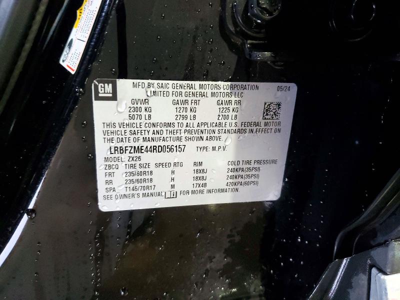 73188635 :رقم المزاد ، LRBFZME44RD056157 vin ، 2024 Buick Envision مزاد بيع