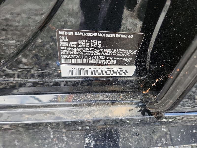 Продажа на аукционе авто 2017 Bmw 740 I, vin: WBA7E2C33HG741003, номер лота: 74437685