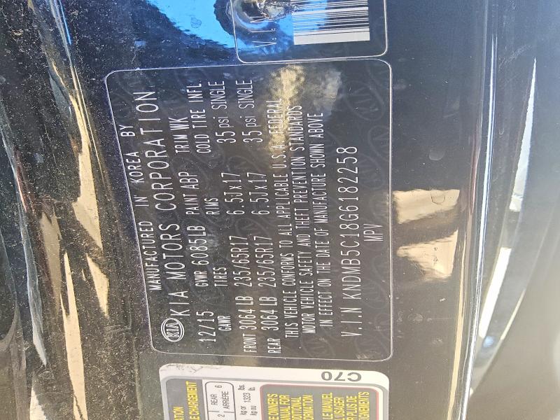 Продаж на аукціоні авто 2016 Kia Sedona Lx, vin: KNDMB5C18G6182258, номер лоту: 75284355