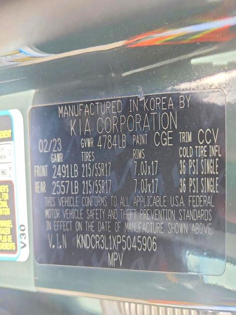 73753765 :رقم المزاد ، KNDCR3L1XP5045906 vin ، 2023 Kia Niro مزاد بيع