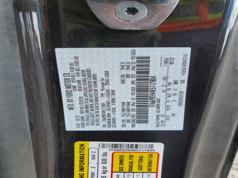74122475 :رقم المزاد ، 1FA6P8TH4R5117804 vin ، 2024 Ford Mustang مزاد بيع
