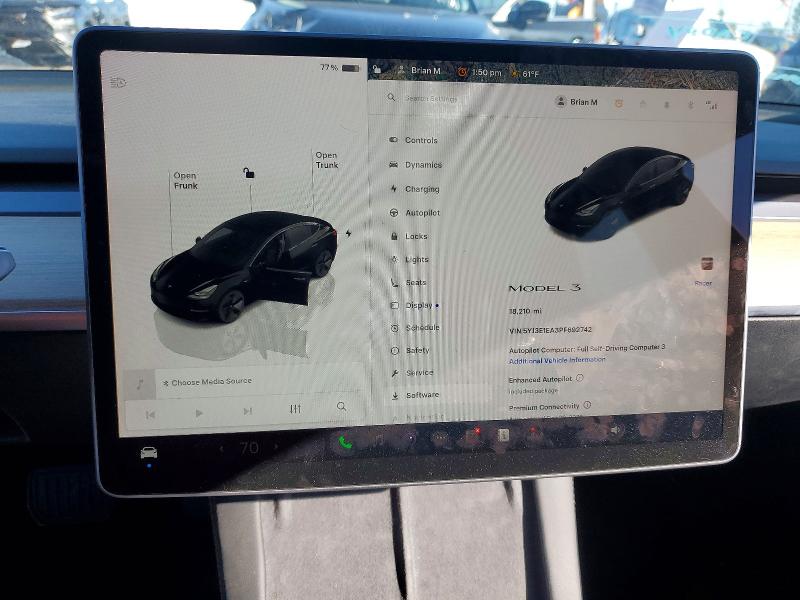 Продаж на аукціоні авто 2023 Tesla Model 3, vin: 5YJ3E1EA3PF692742, номер лоту: 72183405
