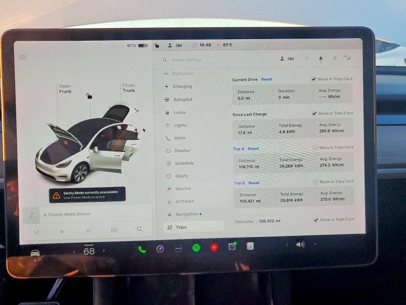 75188665 :رقم المزاد ، 5YJYGDEE9MF207536 vin ، 2021 Tesla Model Y مزاد بيع