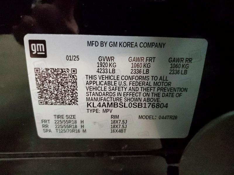 74650325 :رقم المزاد ، KL4AMBSL0SB176804 vin ، 2025 Buick Encore Gx مزاد بيع