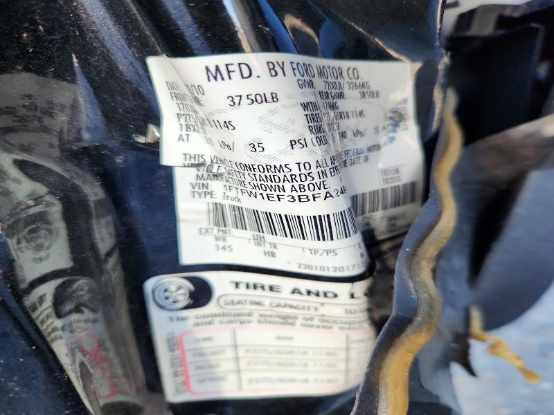73113425 :رقم المزاد ، 1FTFW1EF3BFA24949 vin ، 2011 Ford F150 مزاد بيع