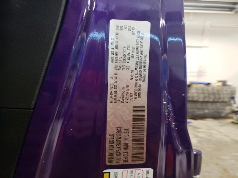 Aukcja sprzedaży 2026 Jeep Wrangler, vin: 1C4PJXFN8TW176643, numer aukcji: 74860545