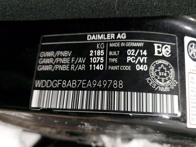 Продажа на аукционе авто 2014 Mercedes-benz C, vin: WDDGF8AB7EA949788, номер лота: 97944375