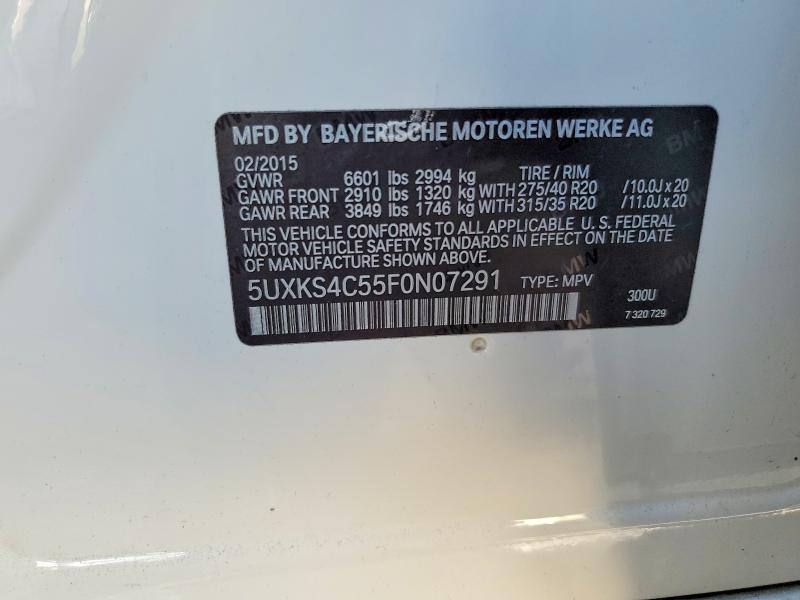 Продажа на аукционе авто 2015 Bmw X5, vin: 5UXKS4C55F0N07291, номер лота: 74591115