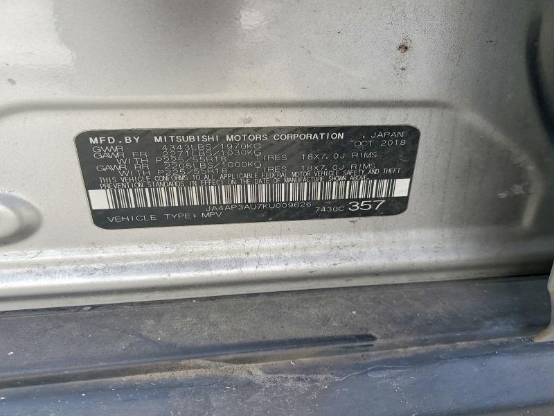 Продаж на аукціоні авто 2019 Mitsubishi Outlander Sport, vin: JA4AP3AU7KU009626, номер лоту: 74960575