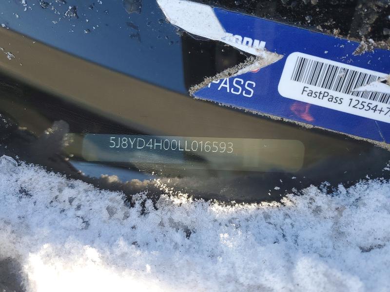 2020 Acura Mdx მანქანა იყიდება აუქციონზე, vin: 5J8YD4H00LL016593, აუქციონის ნომერი: 74435225