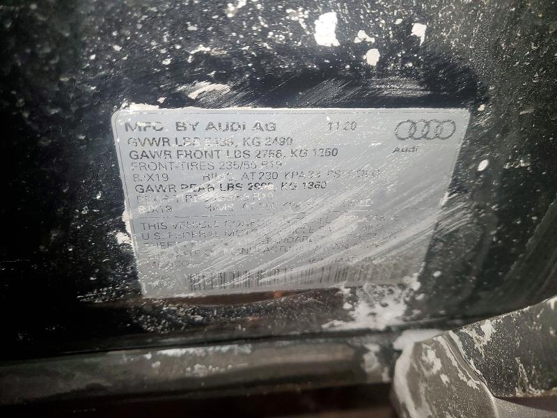 2021 Audi Q5 მანქანა იყიდება აუქციონზე, vin: WA1BAAFY4M2035850, აუქციონის ნომერი: 75101155