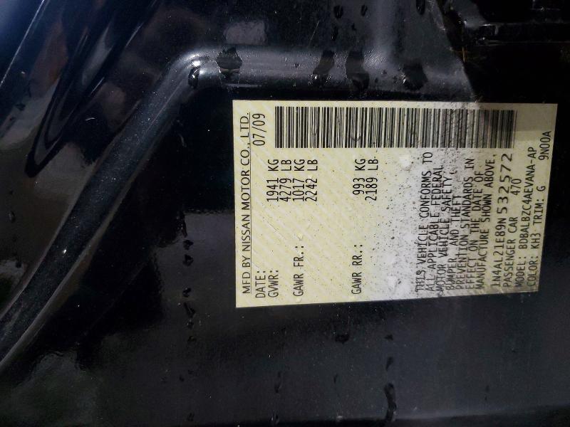 Aukcja sprzedaży 2009 Nissan Altima, vin: 1N4AL21E89N532572, numer aukcji: 74199245