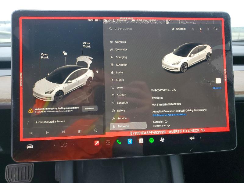 Aukcja sprzedaży 2023 Tesla Model 3, vin: 5YJ3E1EA3PF452929, numer aukcji: 74619615