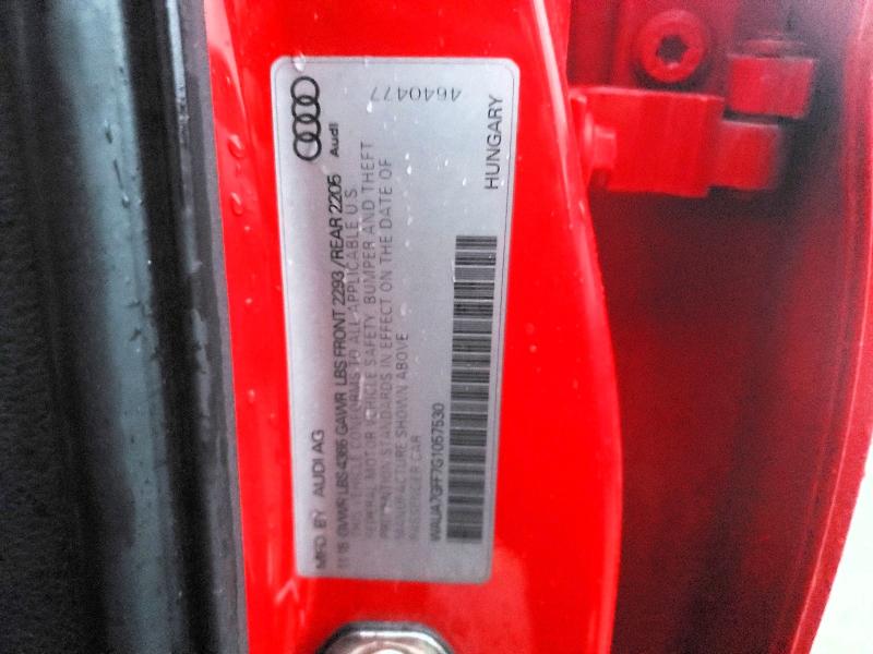 72228835 :رقم المزاد ، WAUA7GFF7G1057530 vin ، 2016 Audi A3 مزاد بيع