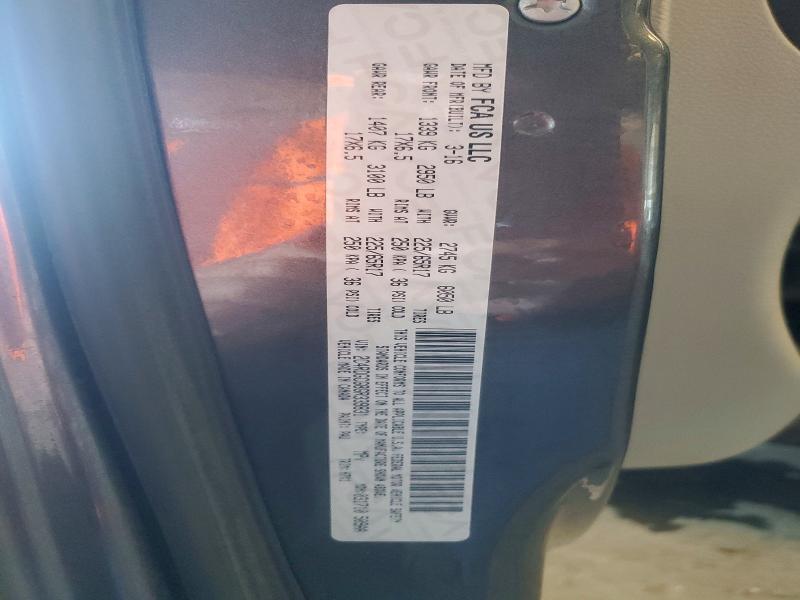 72614035 :رقم المزاد ، 2C4RDGCG8GR339831 vin ، 2016 Dodge Grand Caravan مزاد بيع