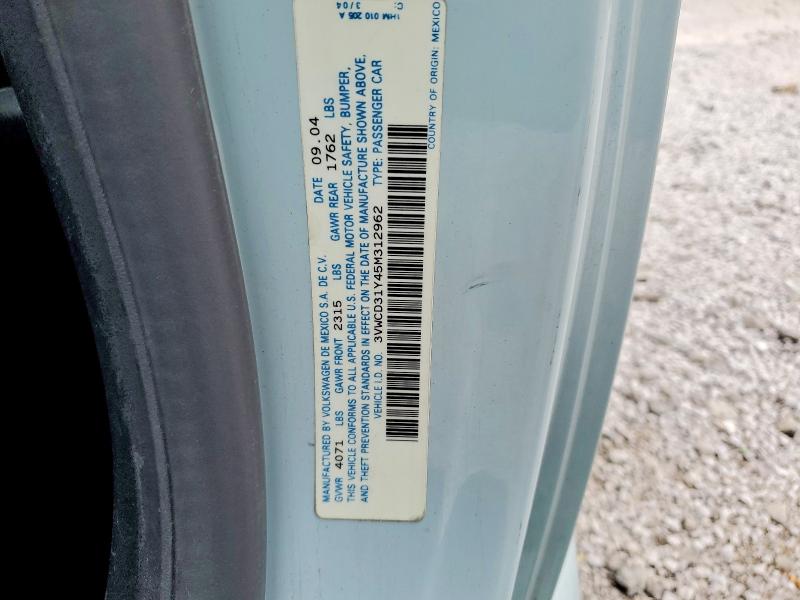 98835745 :رقم المزاد ، 3VWCD31Y45M312962 vin ، 2005 Volkswagen New Beetle مزاد بيع