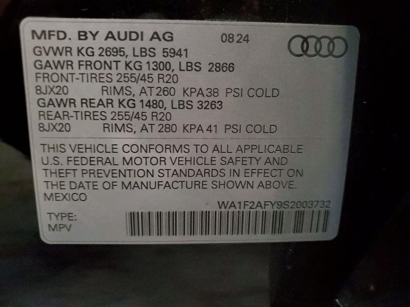 Продаж на аукціоні авто 2025 Audi Q5 E Prest, vin: WA1F2AFY9S2003732, номер лоту: 98835845