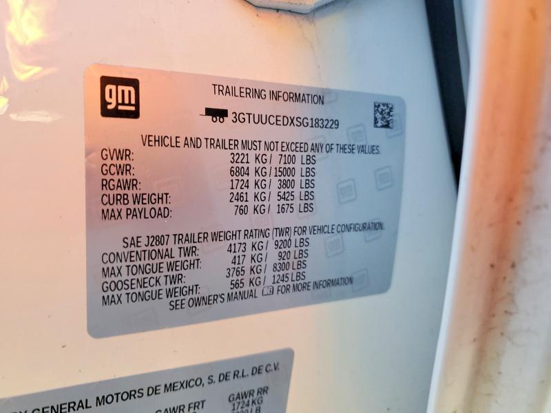 Продажа на аукционе авто 2025 Gmc Sierra, vin: 3GTUUCEDXSG183229, номер лота: 74479935