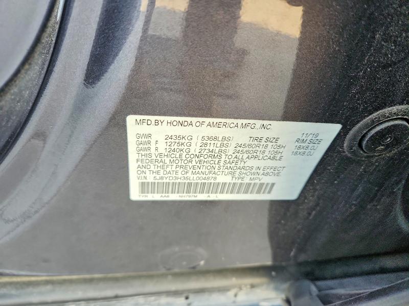 Продаж на аукціоні авто 2020 Acura Mdx, vin: 5J8YD3H35LL004878, номер лоту: 72470045