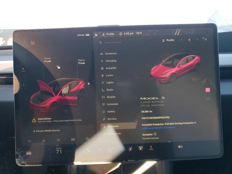 Продажа на аукционе авто 2024 Tesla Model 3, vin: 5YJ3E1EB0RF834752, номер лота: 72496985