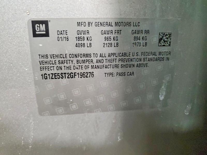 Aukcja sprzedaży 2016 Chevrolet Malibu, vin: 1G1ZE5ST2GF196276, numer aukcji: 74552785
