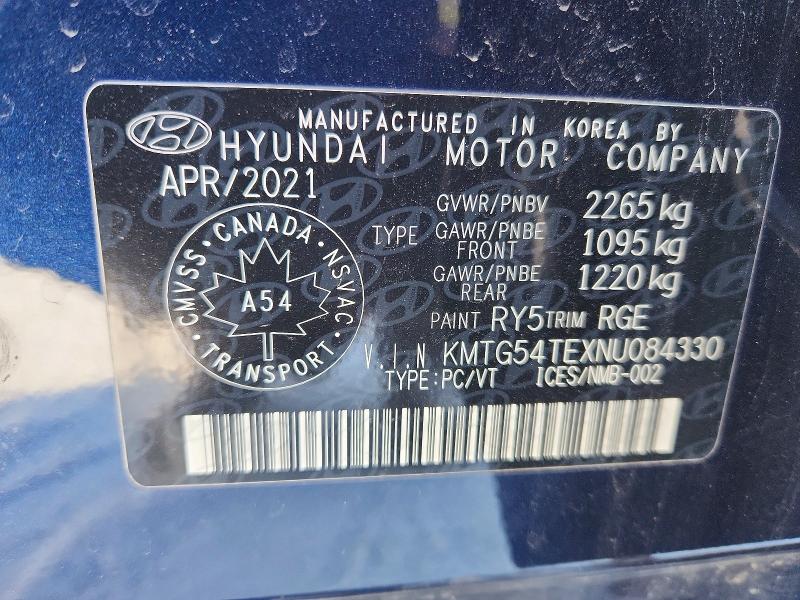 2022 Genesis G70 მანქანა იყიდება აუქციონზე, vin: KMTG54TEXNU084330, აუქციონის ნომერი: 97663455