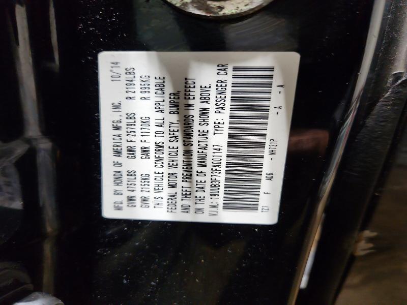 73604395 :رقم المزاد ، 19UUB3F73FA001147 vin ، 2015 Acura Tlx Advanc مزاد بيع