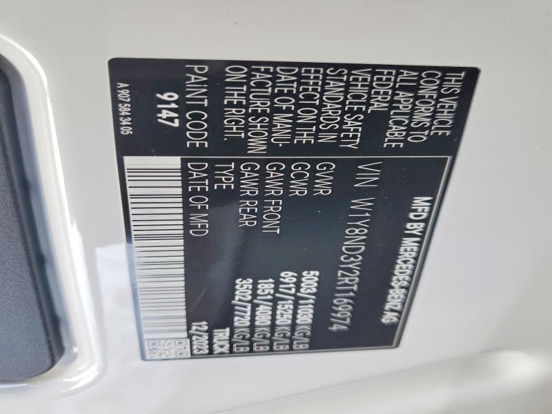 Продажа на аукционе авто 2024 Mercedes-benz Sprinter 3, vin: W1Y8ND3Y2RT169974, номер лота: 73497835