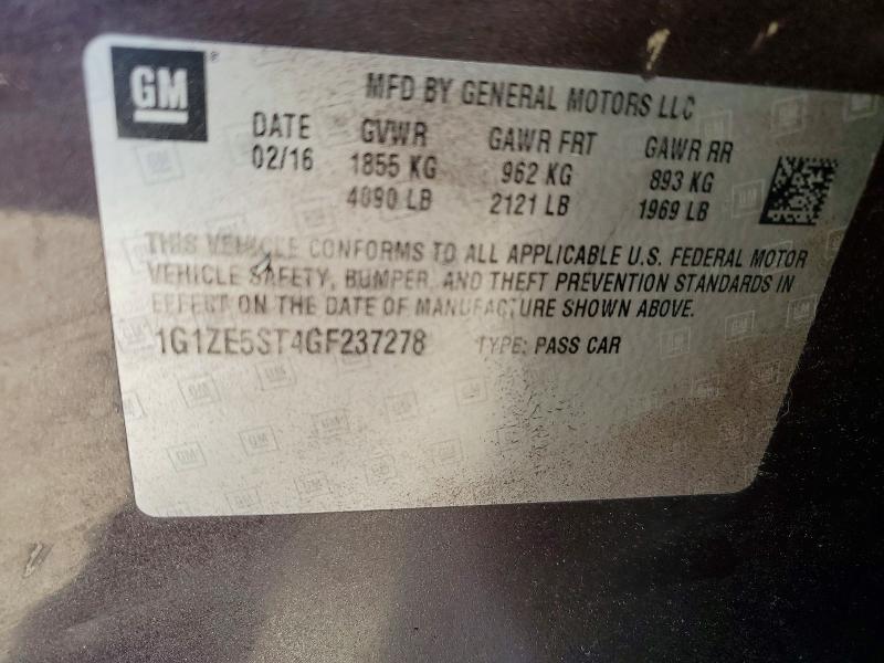Aukcja sprzedaży 2016 Chevrolet Malibu, vin: 1G1ZE5ST4GF237278, numer aukcji: 99133835