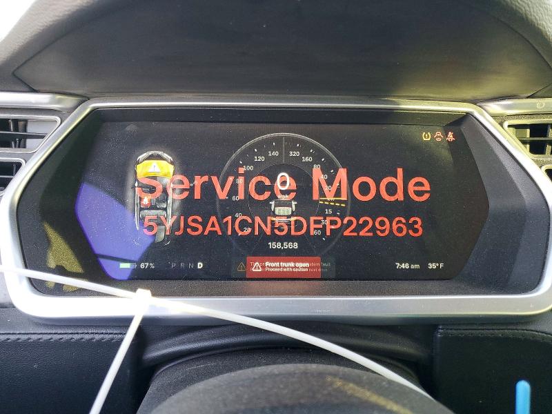 2013 Tesla Model S მანქანა იყიდება აუქციონზე, vin: 5YJSA1CN5DFP22963, აუქციონის ნომერი: 72870455