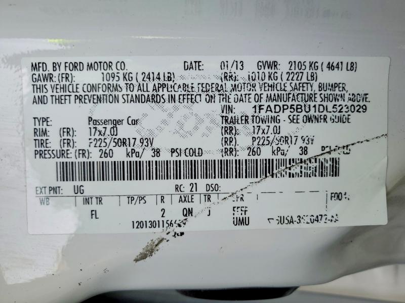 Aukcja sprzedaży 2013 Ford C-max, vin: 1FADP5BU1DL523029, numer aukcji: 74297025