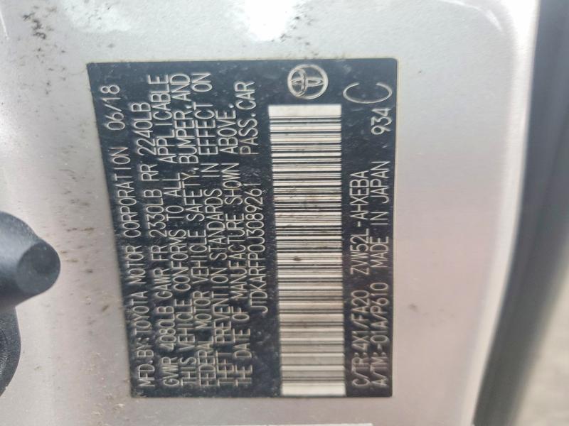 Aukcja sprzedaży 2018 Toyota Prius Prim, vin: JTDKARFP0J3089261, numer aukcji: 72425685
