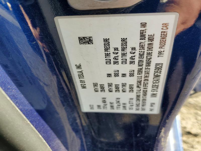 Продажа на аукционе авто 2022 Tesla Model 3, vin: 5YJ3E1EA7NF359828, номер лота: 99782935