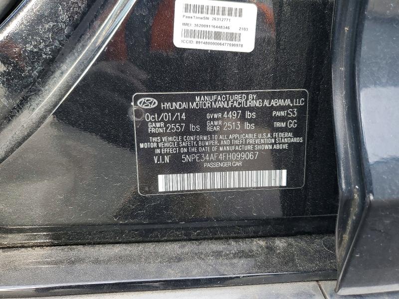 Aukcja sprzedaży 2015 Hyundai Sonata, vin: 5NPE34AF4FH099067, numer aukcji: 74038075