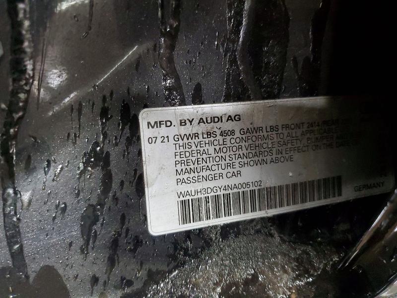 Продаж на аукціоні авто 2022 Audi S3, vin: WAUH3DGY4NA005102, номер лоту: 72973875