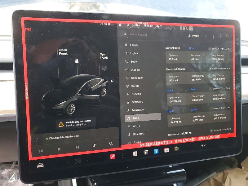 Aukcja sprzedaży 2018 Tesla Model 3, vin: 5YJ3E1EA8JF071231, numer aukcji: 97995775