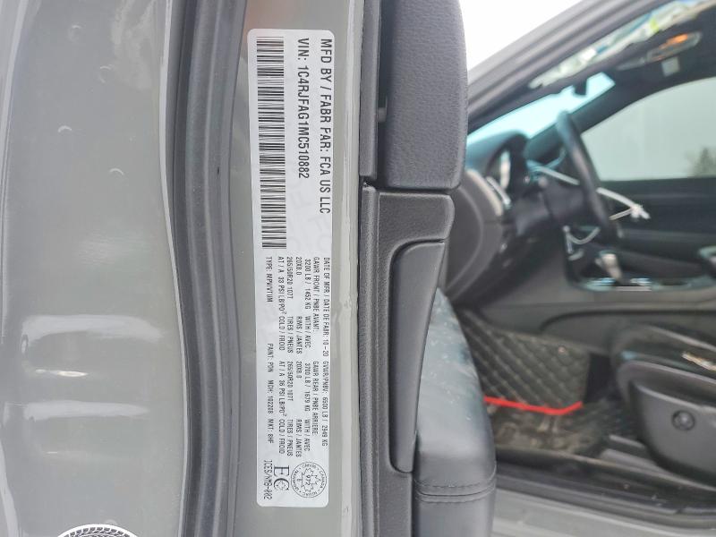 73249925 :رقم المزاد ، 1C4RJFAG1MC510882 vin ، 2021 Jeep Grand Cherokee مزاد بيع