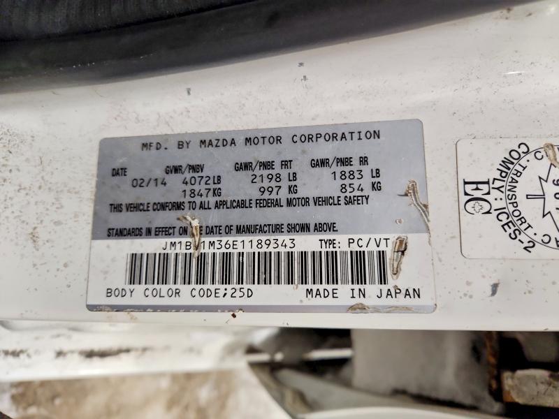 Продаж на аукціоні авто 2014 Mazda 3, vin: JM1BM1M36E1189343, номер лоту: 72434095