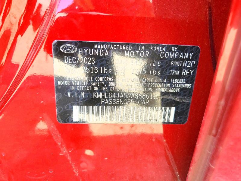Aukcja sprzedaży 2024 Hyundai Sonata, vin: KMHL64JA5RA368610, numer aukcji: 73919735