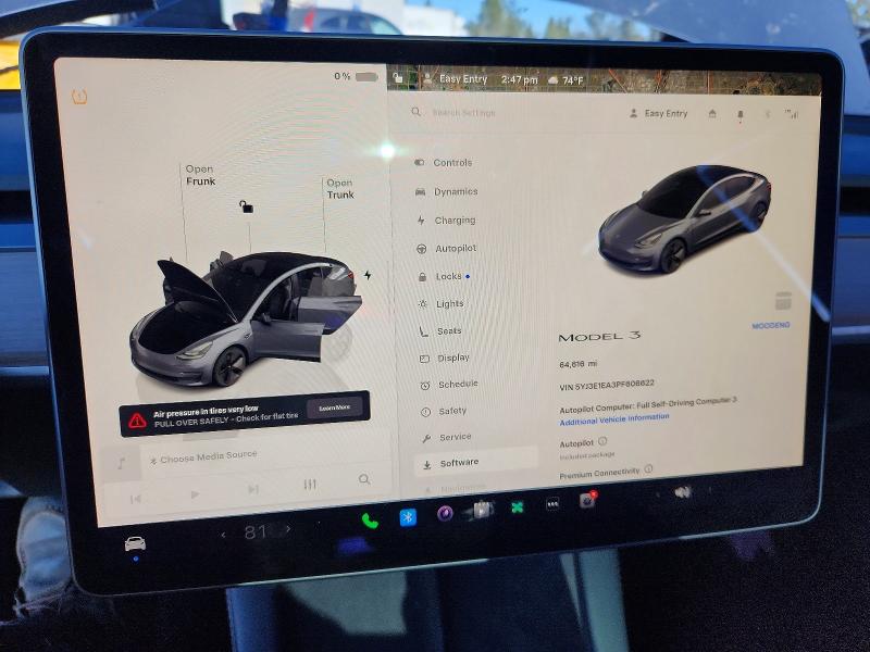 2023 Tesla Model 3 მანქანა იყიდება აუქციონზე, vin: 5YJ3E1EA3PF606622, აუქციონის ნომერი: 74834955