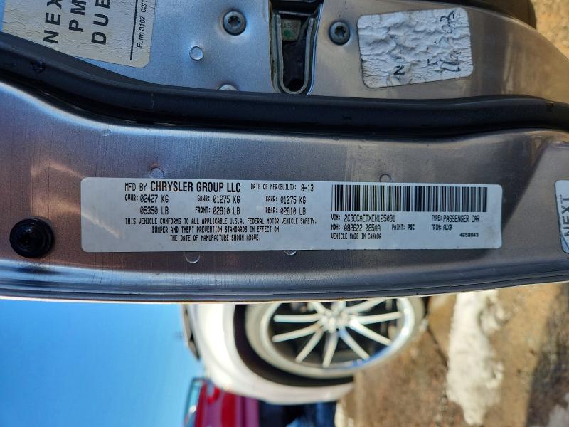 Aukcja sprzedaży 2014 Chrysler 300c, vin: 2C3CCAETXEH125091, numer aukcji: 72173855