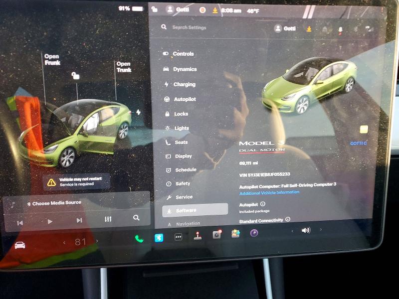 Aukcja sprzedaży 2018 Tesla Model 3, vin: 5YJ3E1EB8JF055233, numer aukcji: 72915125